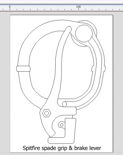 Brake lever drawing